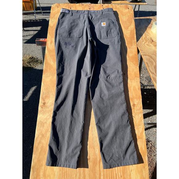 Carhartt Relaxed Fit Canvas Gray Men 30x32 Work Pants Y2K Casual outdoors - Picture 3 of 12